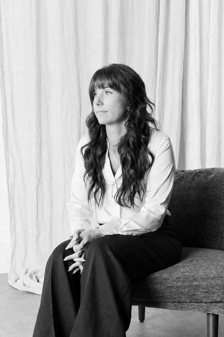Angelique Vasilaros, MSW, RSW, seated in a bright room